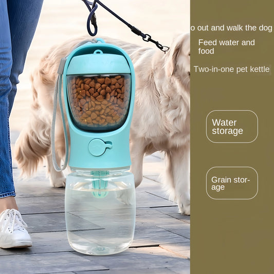 Portable Cat Water Bottle with Storage Food